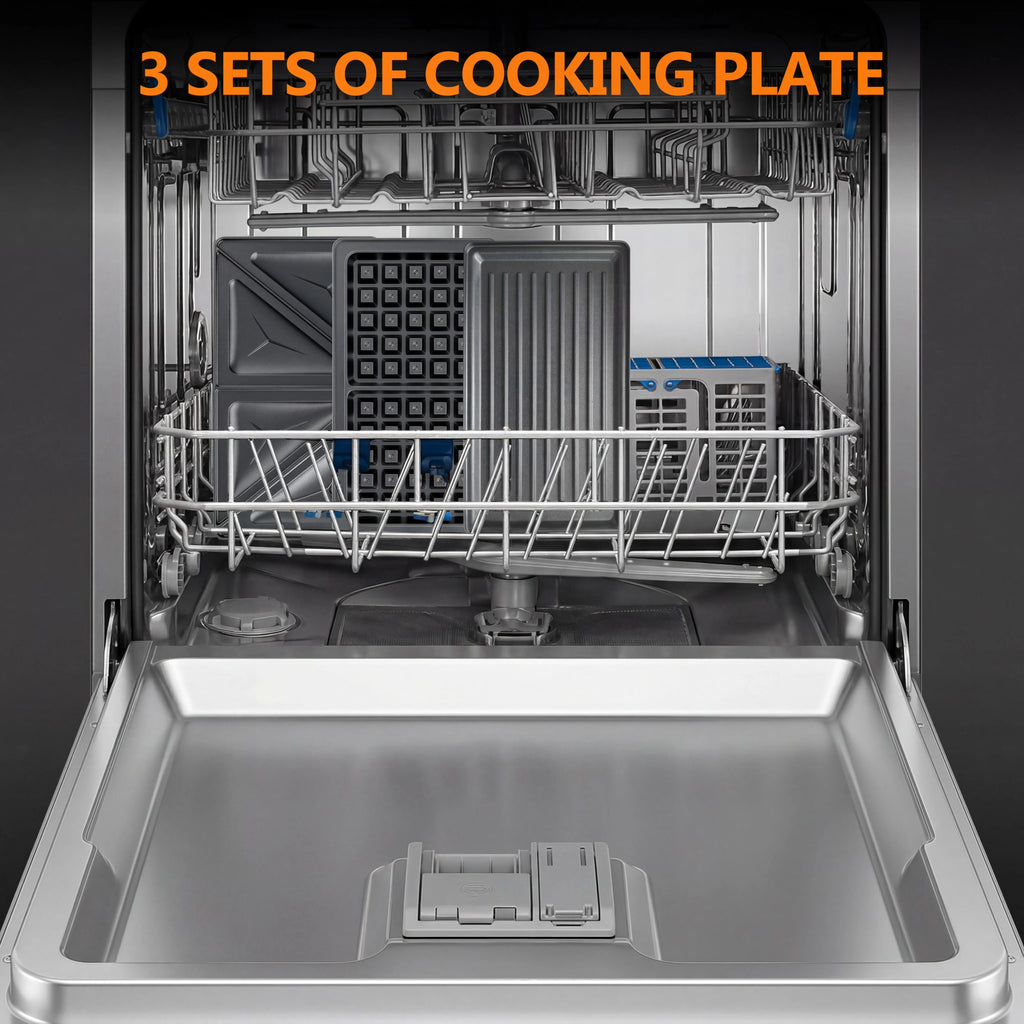 3-in-1 Sandwich Maker, Panini Press & Waffle Iron
