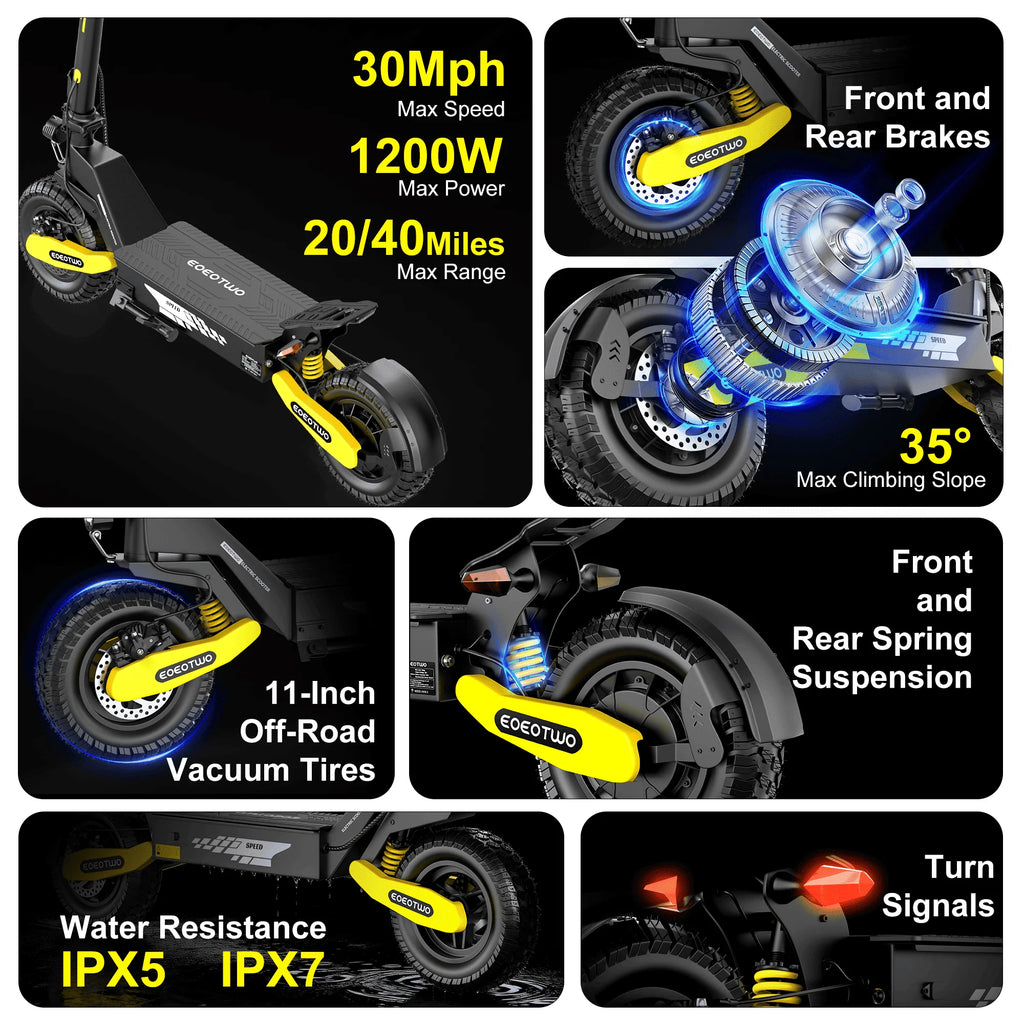 1200W Off Road Electric Scooter for Adults