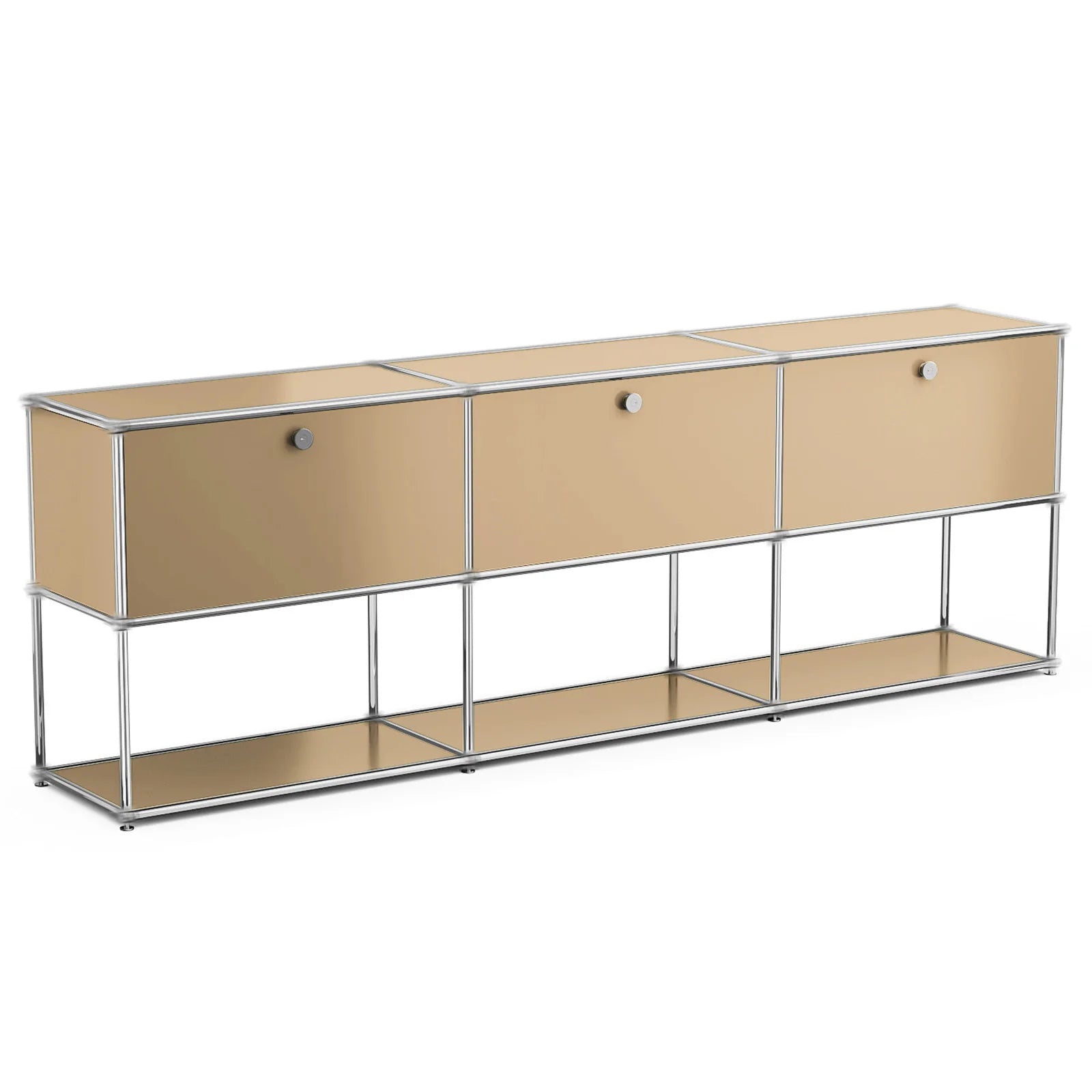 Modern Storage Cabinet Stainless Metal Organizer