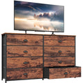 Wide Dresser with 8 Fabric Drawers