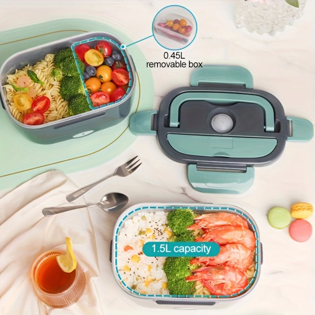 Electric Lunch Box Double Compartment Portable Food Heater