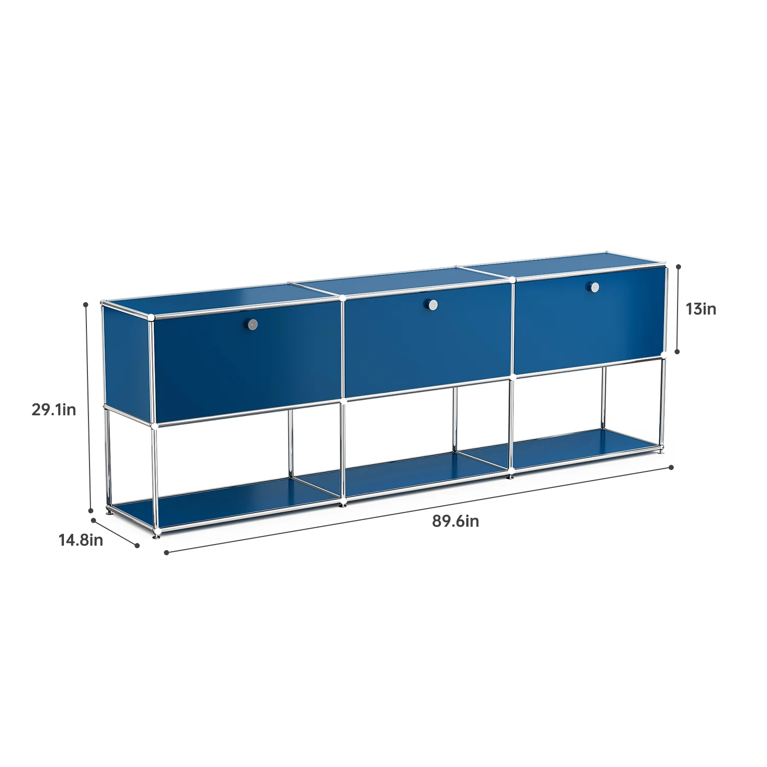 Modern Storage Cabinet Stainless Metal Organizer