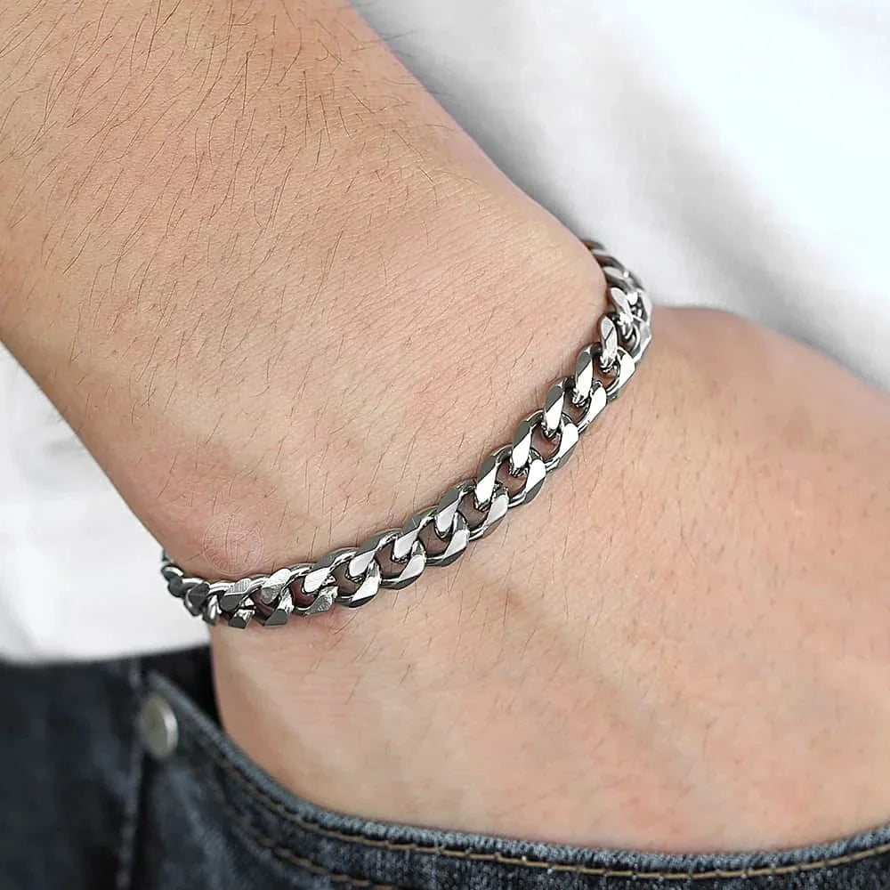 New Trendy Cuban Chain Men Bracelet