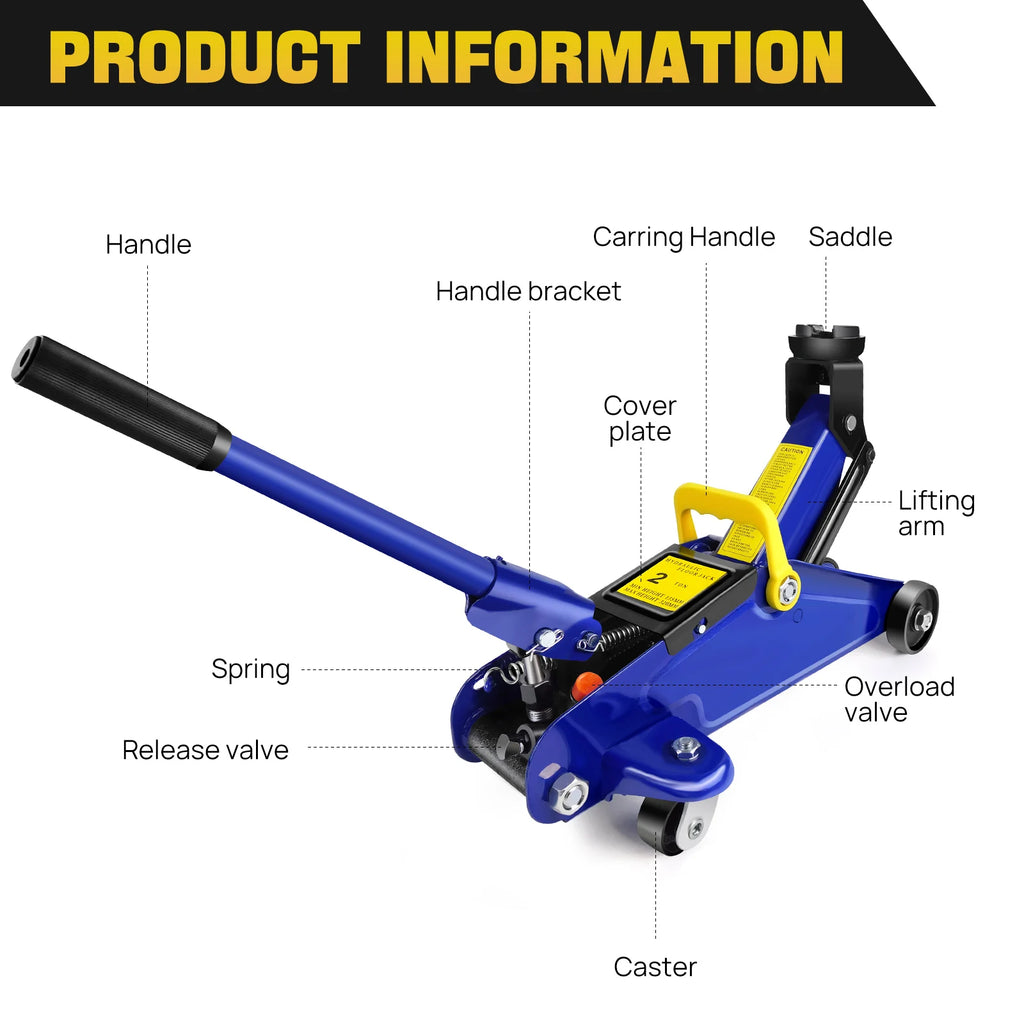 Hydraulic Trolley Floor Jack 2 Ton