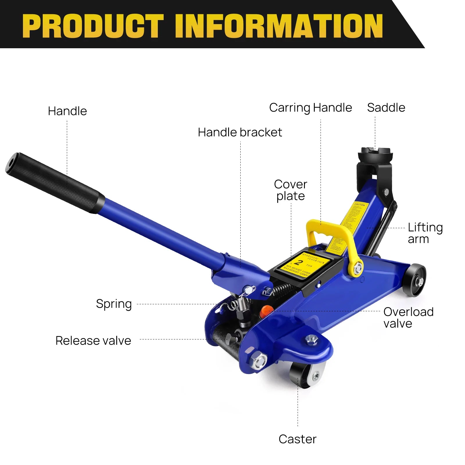 Hydraulic Trolley Floor Jack 2 Ton