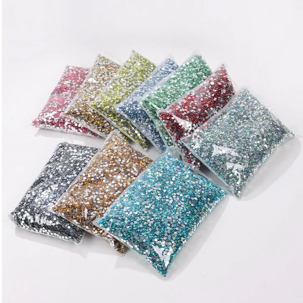 Big Package 2-6mm Resin Nail DIY Glitters
